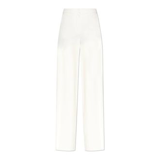 Max Mara Wide Trousers, female, White, Size: 2XS Dentice Trousers