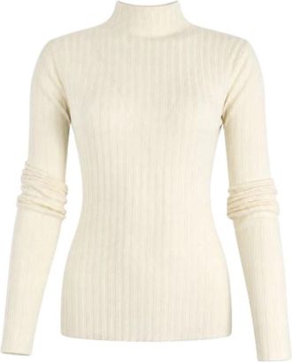 Pinko Muggito Turtleneck - Dames - Coltruien - Wit - L - Truien & Vesten
