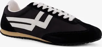 Keds Mens Racer 77 Sneakers Suede And Nylon Black Suede-Nylon Trainers Suede/nylon