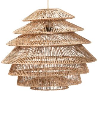 Baxton Studio Kaede Handwoven Jute Pendant Lampshade