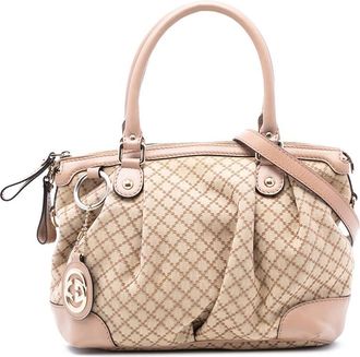 Gucci Pre-owned Gucci Diamante Canvas Sukey Satchel Ladies M7J7SZ9SYSCZL2FB