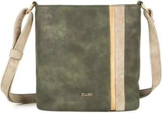 zwei De Cherie Crossbody Bag - Heren - Schoudertassen - Groen - ONE Size - Leer - Tassen
