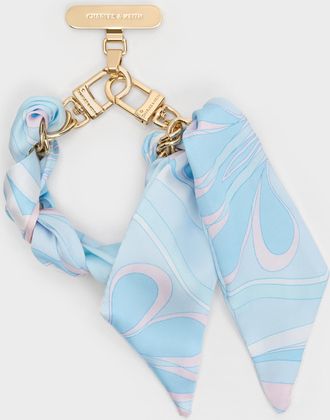 Charles & Keith Swirl-Scarf Chain Bag Strap