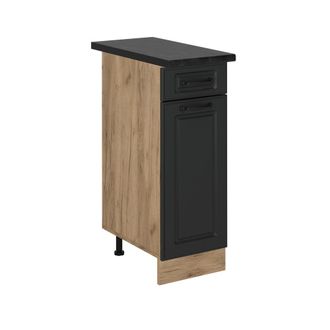 Vicco Mueble Bajo De Cocina R-line, Antracita Casa De Campo, 30 Cm, Et Antracita