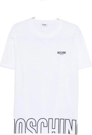 Moschino T-Shirts - Heren - T-shirts - Wit - S - Katoen - Tops
