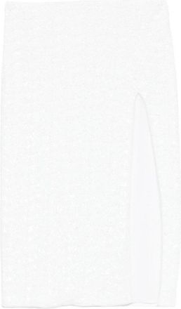 Os&eacute;ree Paillettes Midi Skirt