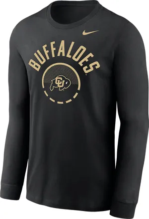 Nike Colorado Basketball Shoot Around Legend Nike Mens Dri-FIT College Long-Sleeve T-Shirt in Black | IV8586-010