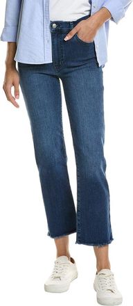 Frame Denim FRAME Le Sleek Thunderstorm Raw Fray Straight Crop Jean