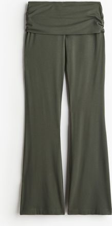 H&M Ausgestellte Jerseyhose - Green