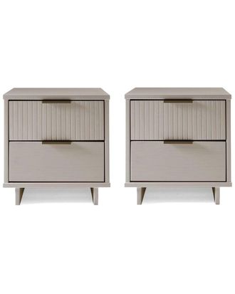 Manhattan Comfort Granville Modern Solid Wood Nightstand