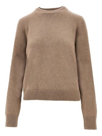Max Mara Geribbelde sweater - Bruin