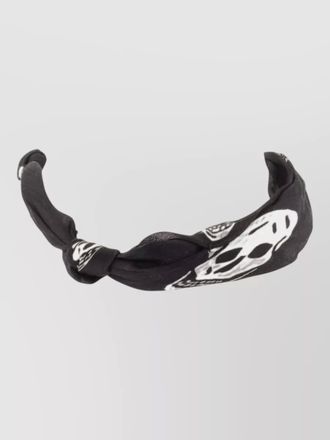 Alexander McQueen silk double-wrap skull bracelet