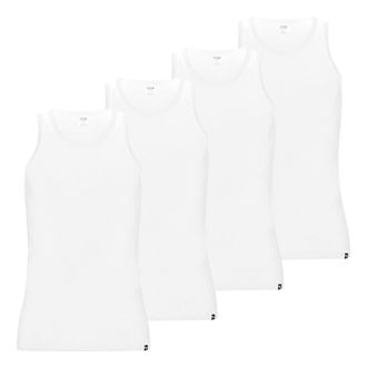 Puma Mens Basic Tank Tops Vests 100000891 Pack of 4 Item:-002 White, -002 White, XL