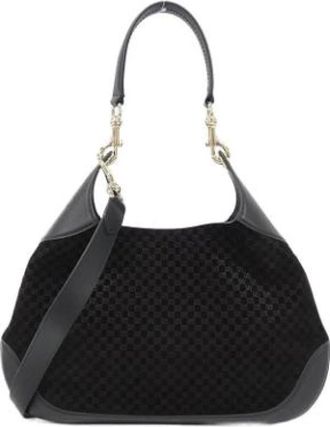 Gucci Pre-owned Shoulder Bags, female, Black, Size: ONE SIZE Pre-owned Vintage Shoulder Bag