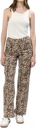 Dear John Denim Taylor Mid High Rise Jeans In Leopard Safari