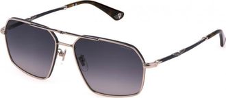Police Mens SPLL86 58 0F94 Sunglasses - Silver - One Size