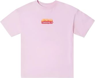 Converse (WMNS) Converse Flaming Logo Oversized T-Shirt Asia Sizing Pink 10026466-A03
