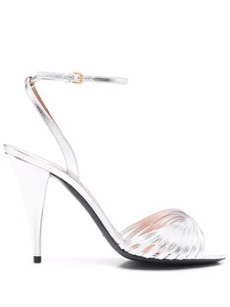 Saint Laurent Sexy sandalen - Zilver