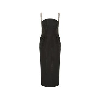 Rebecca Vallance Party Dresses, female, Black, Size: M Vesper Embellished Maxi Dress