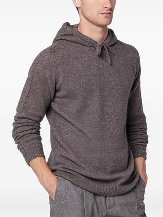 Roberto Collina knitted-construction hoodie - men - Polyester/Silk/Cashmere - 48 - Neutrals