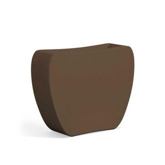 Monacis Maceta Macetero De Resina 100x31 Cm Para Jard&iacute;n Balcon De Exterior Mod. Heart Bronce