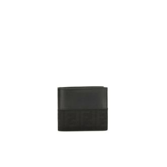 Fendi Billetera Bi-Fold FF Jacquard - Accessories - Hombre - Negro - ONE SIZE