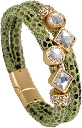Saachi Saachi Bling Charm Leather Bracelet