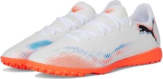 Puma Future 8 Play Turf Trainer Soccer Cleats Mens Soccer Shoes White/Black/Glowing Red : 10.5 D - Medium, Synthetic