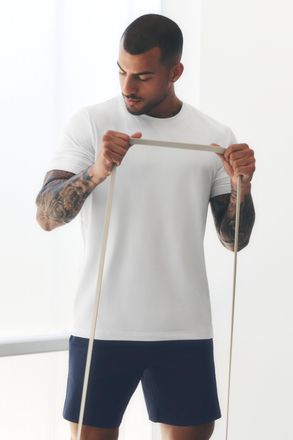Alo | Conquer Reform Crewneck Short Sleeve Top in White, Size: Medium