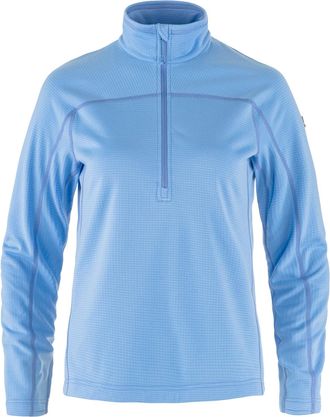 Fj&auml;llr&auml;ven Womens Abisko Lite Fleece Half-Zip Blue S