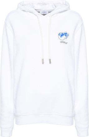 Off-white Felpa Bubble Off con cappuccio - Bianco