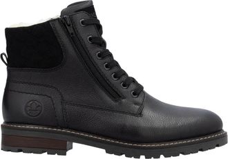 Rieker Casual Enkelhoge Laarzen met Sluiting - Heren - Veterlaarzen - Zwart - 42 EU - Wol - Schoenen