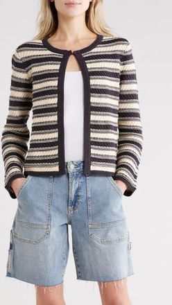 Rails Nelly Stripe Cardigan in Navy Oat Stripe at Nordstrom Rack, Size Xx-Small