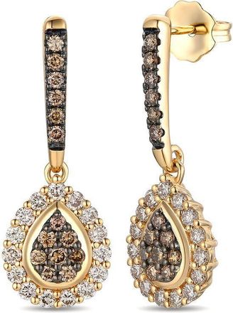 Le Vian Ladies Cluster Earrings set in 14K Honey Gold TSKM 13