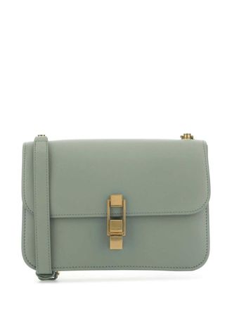 Saint Laurent Le Carr&eacute; satchel bag - women - CALFSKIN/Calf Leather - OS - Green