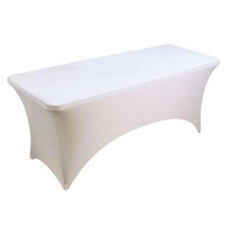 OEM Mantel El&aacute;stico De Spandex - Blanco 6t