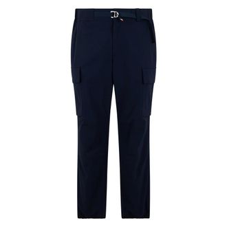 Moncler Slim-fit Trousers, male, Blue, Size: L Technical Pants