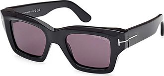 Tom Ford Ilias Ft1154 Zonnebril - Heren - Accessoires - Zwart - Maat: 50 MM