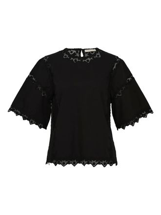 Ulla Johnson Blusa a maniche corte - Nero