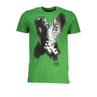 Cavalli Verde Katoenen Heren T-Shirt