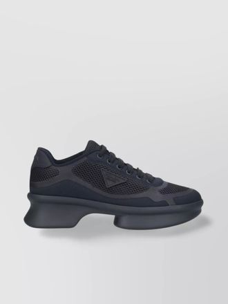 Prada leather low-top sneakers