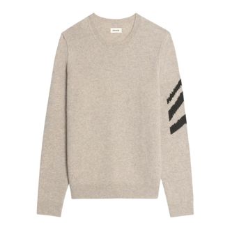 Zadig&Voltaire Kennedy Arrow Used Trui - Heren - Truien - Grijs - Maat: XL Wol
