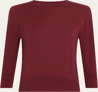 Loro Piana Girocollo Manica Neo Piuma Cashmere Sweater