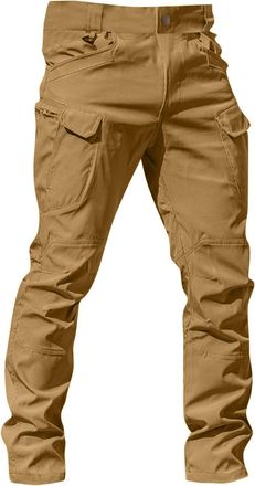 Generic Cargo Trousers for Men UK Clearance, Mens Casual Combat Camo Cargo Trousers Camouflage Army Military Tactical Work Pants with Multi-Pocket Birthday Gi