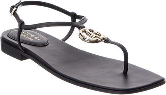 Gucci Interlocking G Leather Sandal