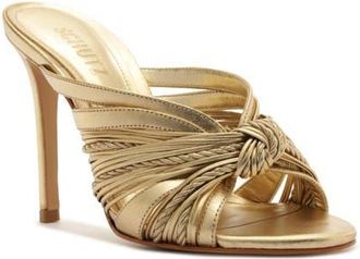 Schutz Gaya Sandal in Platinum at Nordstrom, Size 5.5