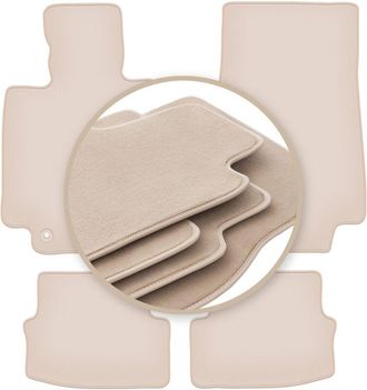 OEM Alfombrillas Premium Beige Para: Mercedes C W205 Cabrio, Coup&eacute; 2015