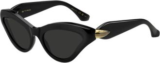 Etro drop Zonnebril - Dames - Zonnebrillen - Zwart - 55 MM - Accessoires