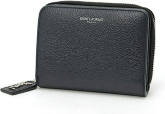 Saint Laurent Black Leather Wallet (Bi-Fold) (Pre-Owned)