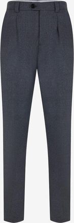 Brunello Cucinelli Bundfaltenhose aus Flanell Leisure Fit